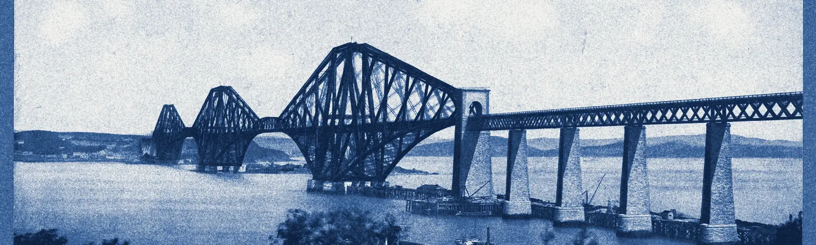 Le pont du Forth, Écosse, photochrome vers 1890-1900