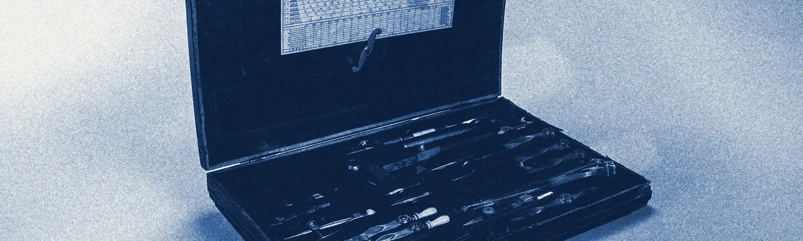 Étui d'instruments de dessin technique